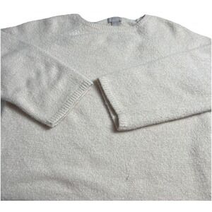 Oversize Sweater Boxy Sparkly Cloud Dancer L holiday Boho Relaxed Fairy